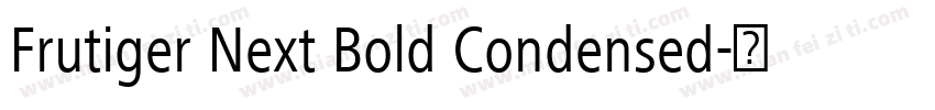 Frutiger Next Bold Condensed字体转换